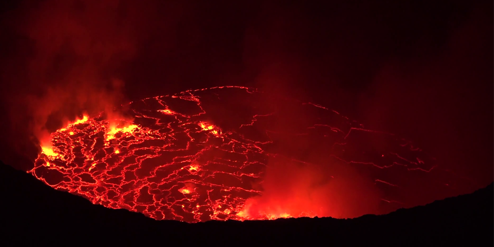 Nyiragongo volcano hiking Image